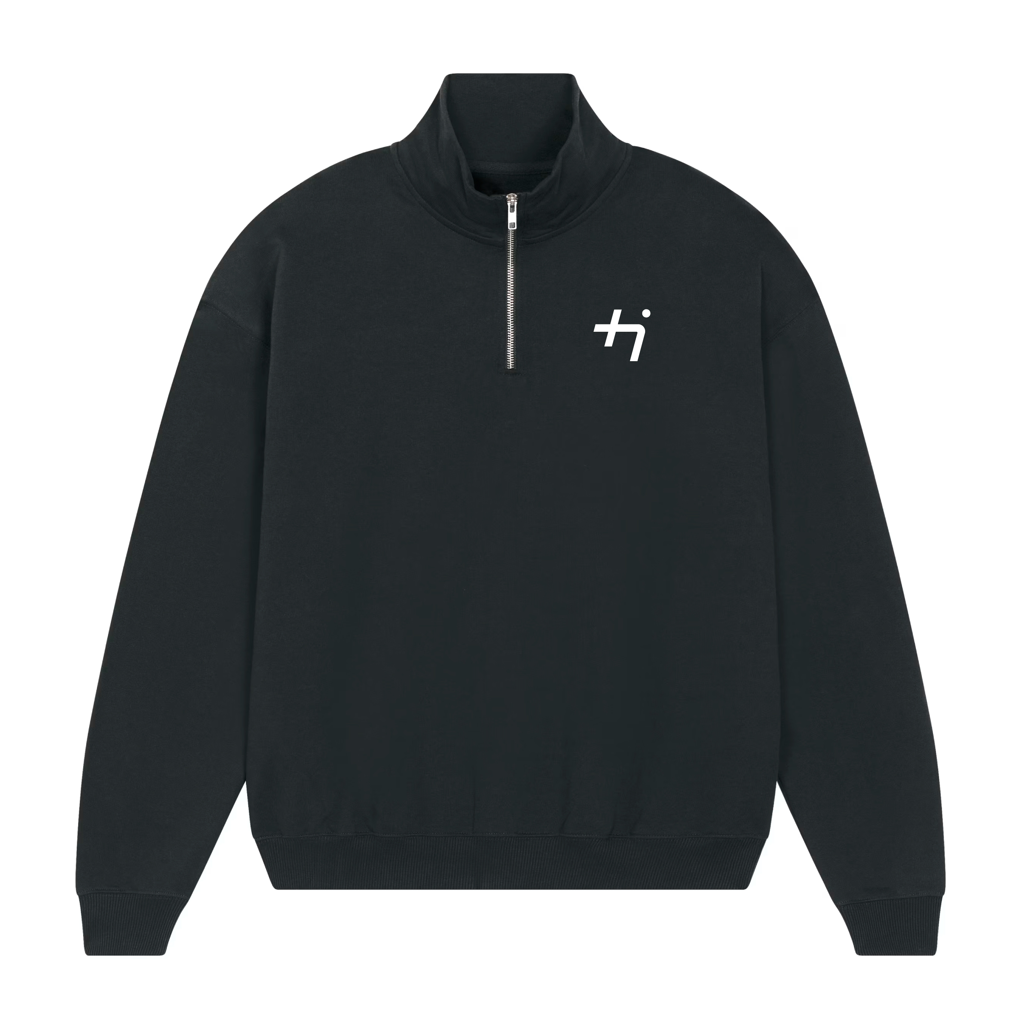 Unisex Zip-Sweatshirt, schwarz